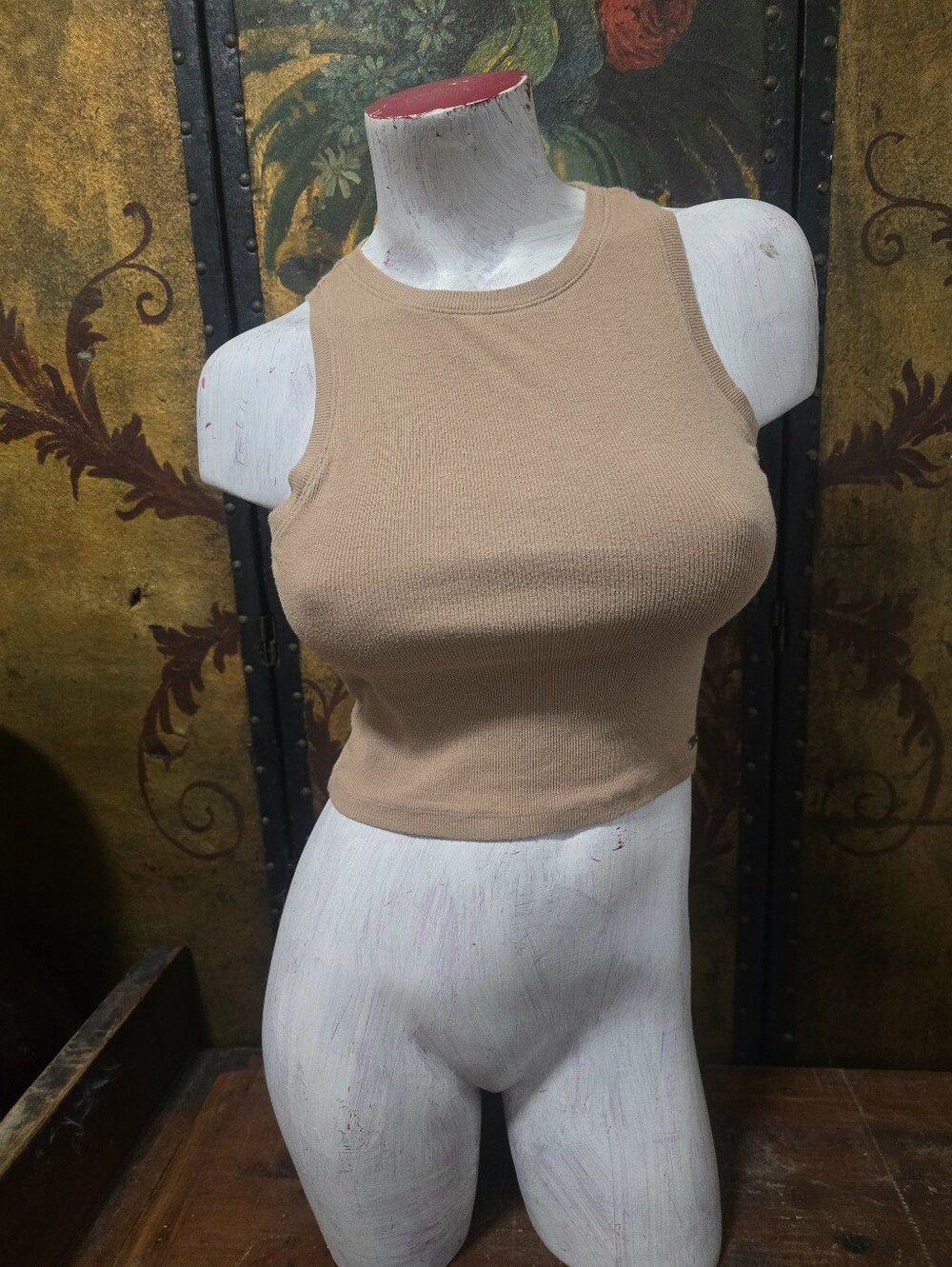 Hollister Cropped Tank Top Medium